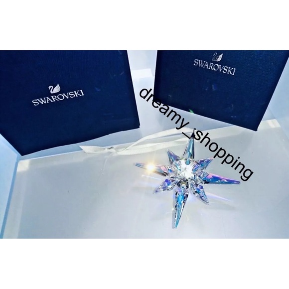 NIB Swarovski Christmas Aurora Borealis Large 4”Star Crystal Ornament #5403200 - Picture 5 of 12
